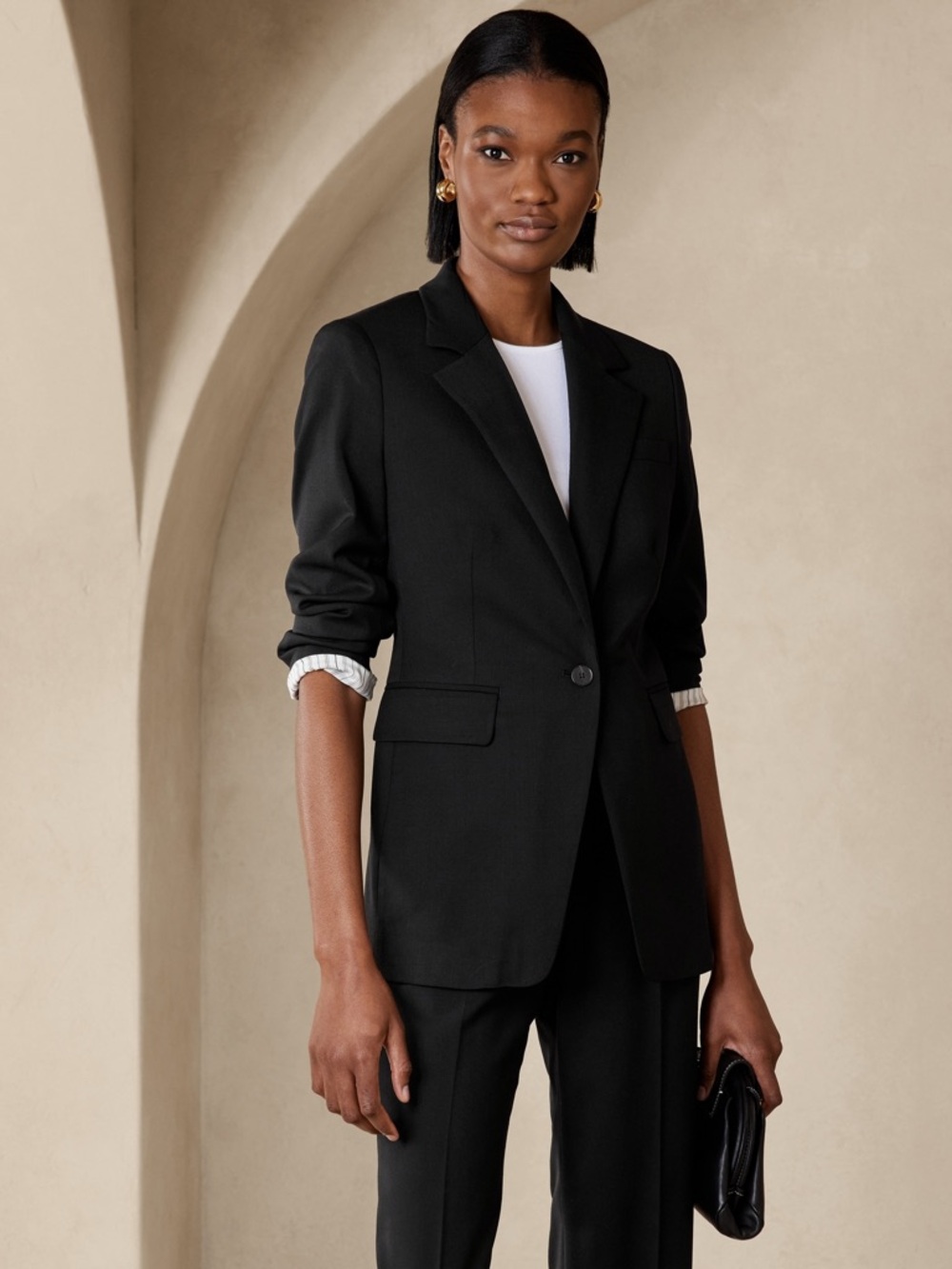 Banana Republic Wool blazer petite 00P
